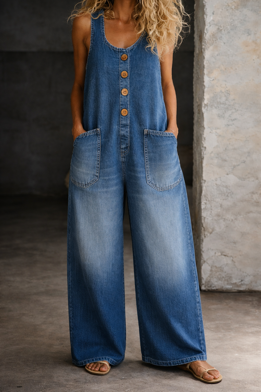 Saylor | Tute in Denim di Cotone Lavato Vintage