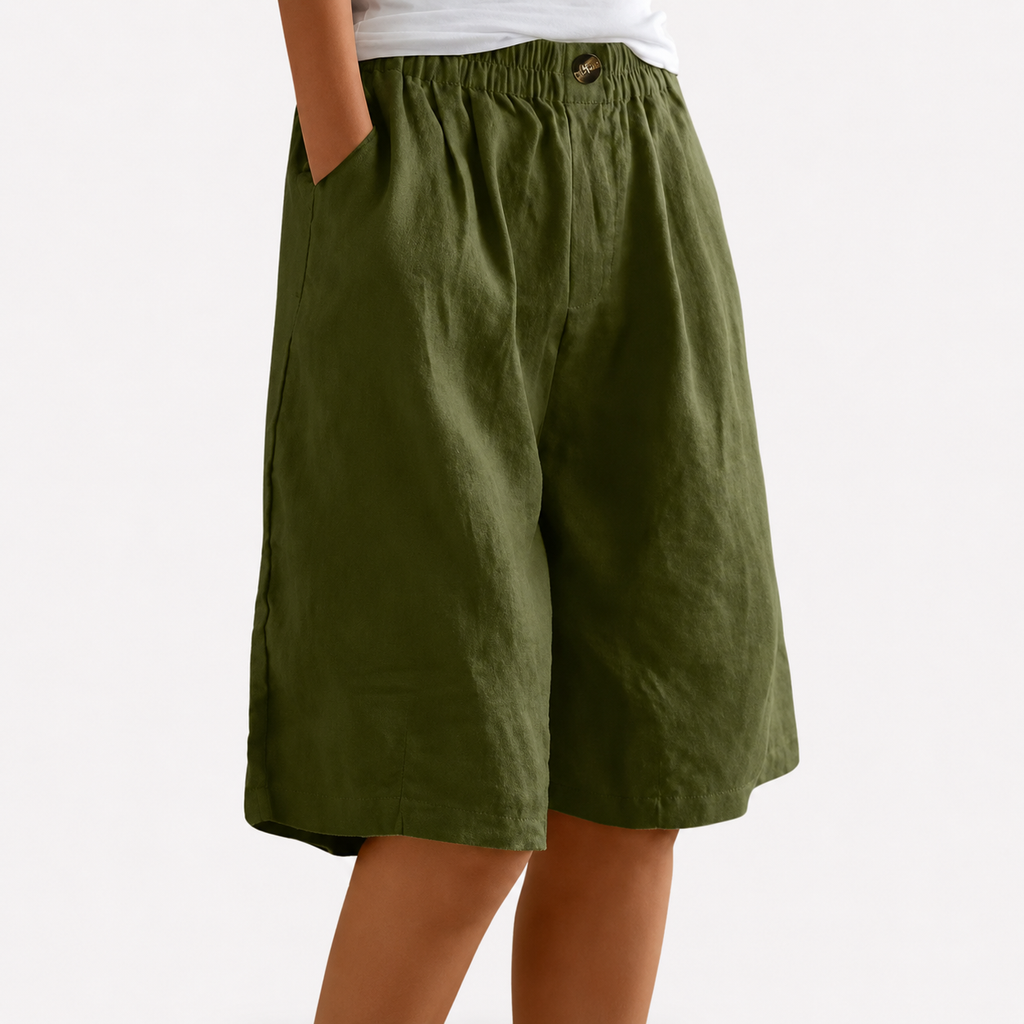 High-waist women's shorts in a variety of summer colourways