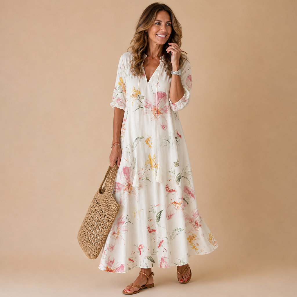LANA | Figure-Flattering Boho Maxi Dress