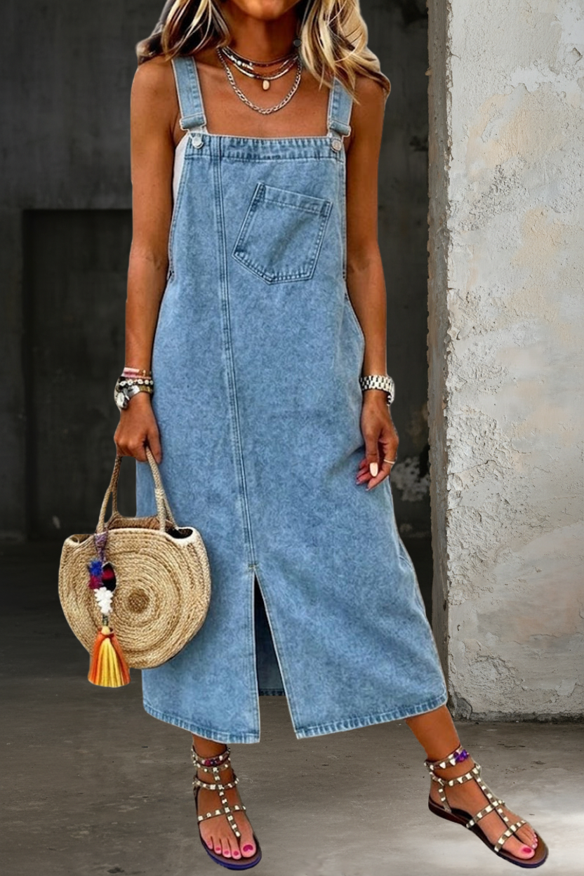 Susan | Casual Denim Dress with Straps