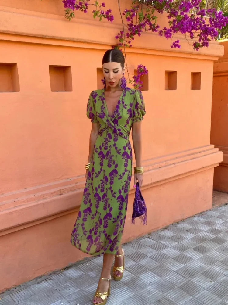 Lieke™ - Colourful Summer Print Dress