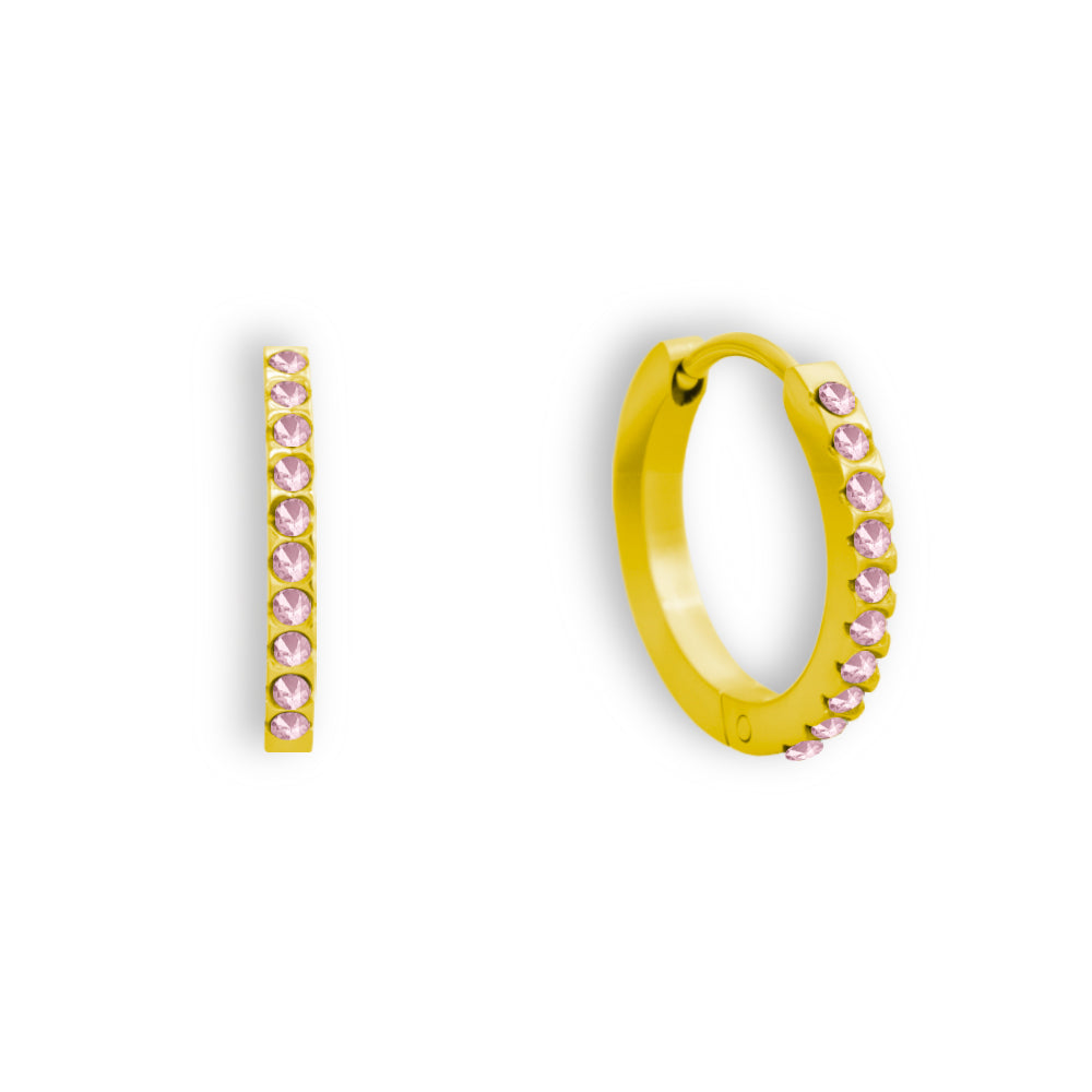 Drop earrings in clear crystal with a delicate sparkling finish