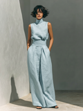 MARIA™ | Minimalist Tank Top and Wide-Leg Trousers Set