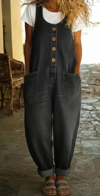 Bethany | Vintage Washed Denim Cotton Dress