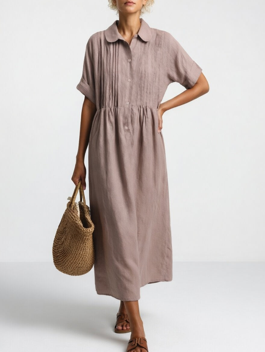 LYSANDRA | Flowing Summer Shirt Dress