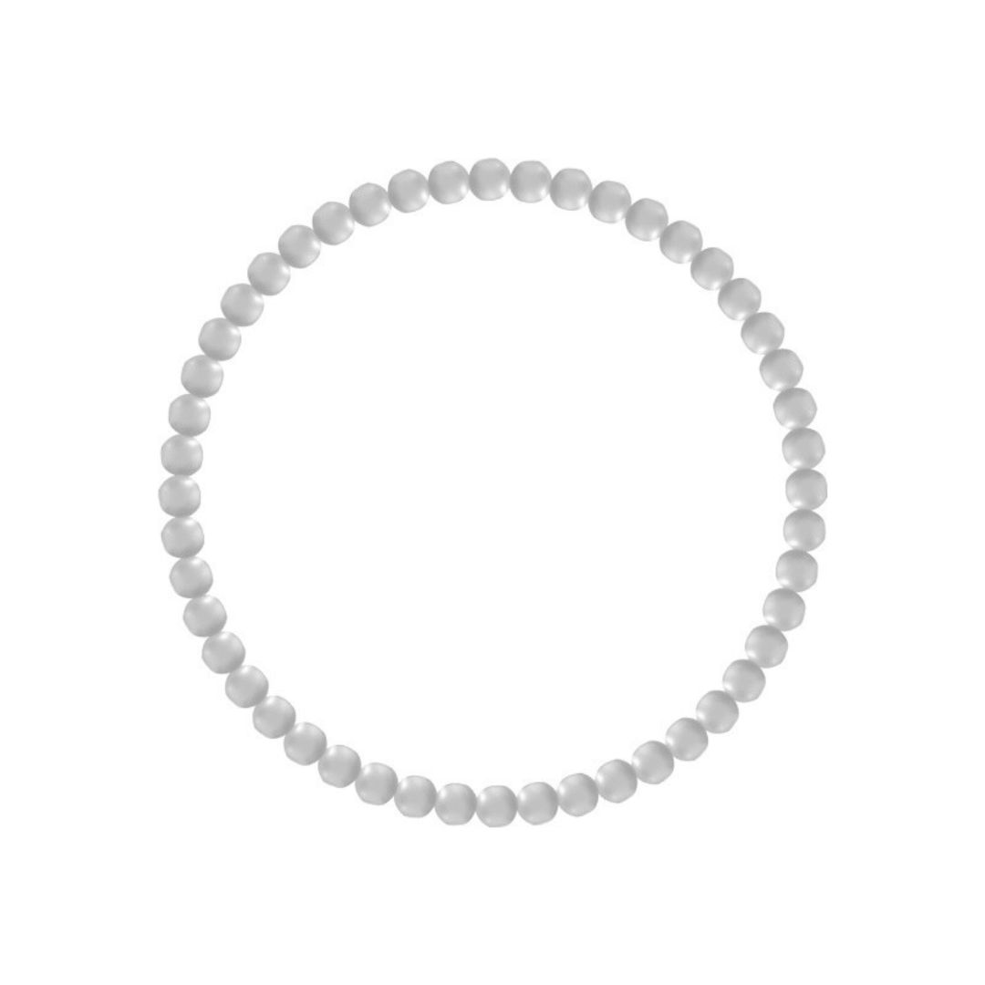 Gold beaded bracelet with smooth lustrous finish