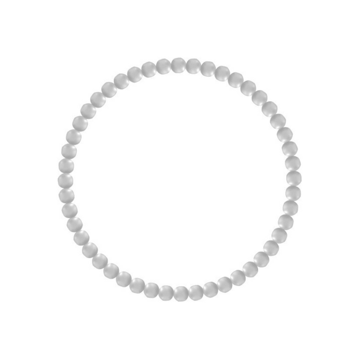 Gold beaded bracelet with smooth lustrous finish