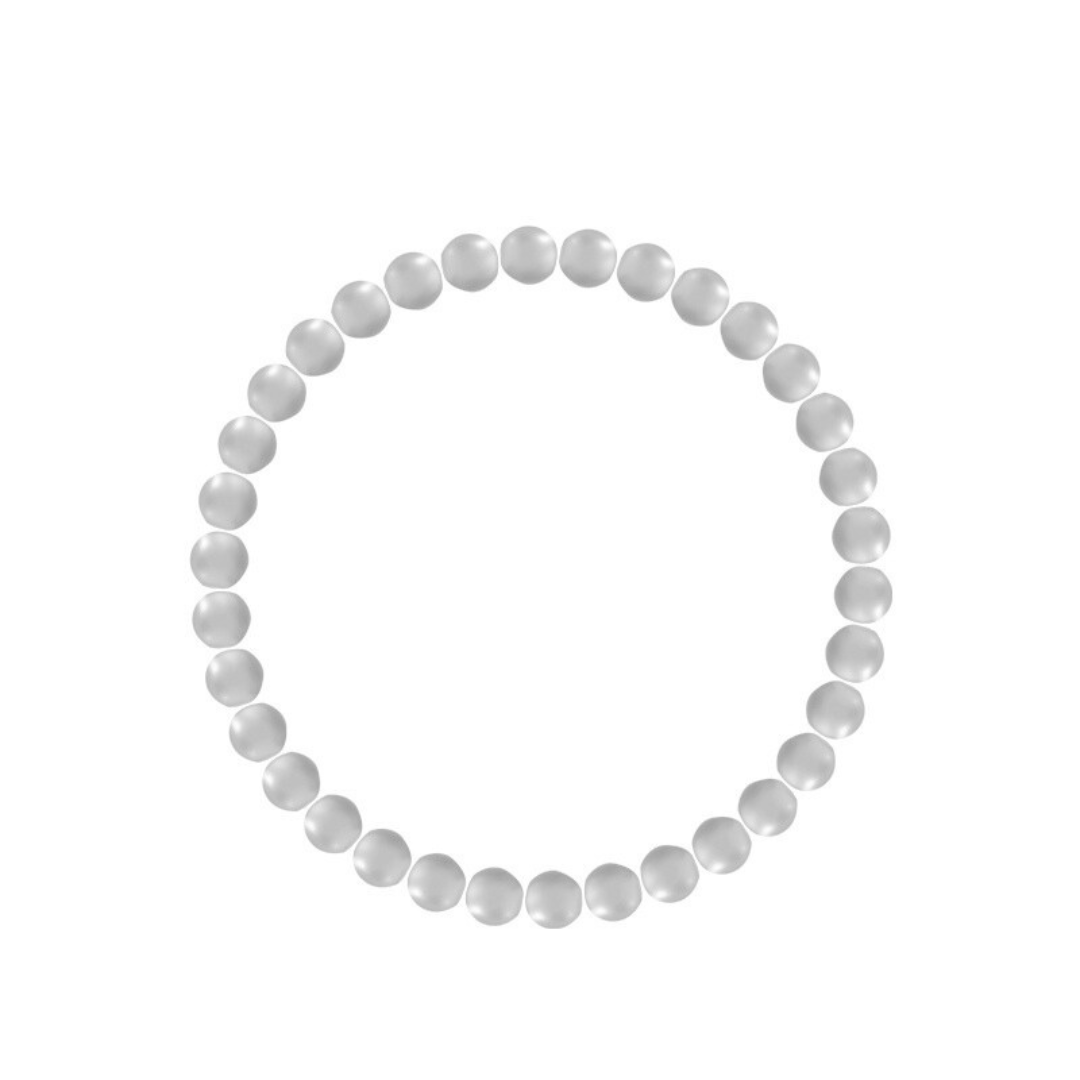 Gold beaded bracelet with smooth lustrous finish