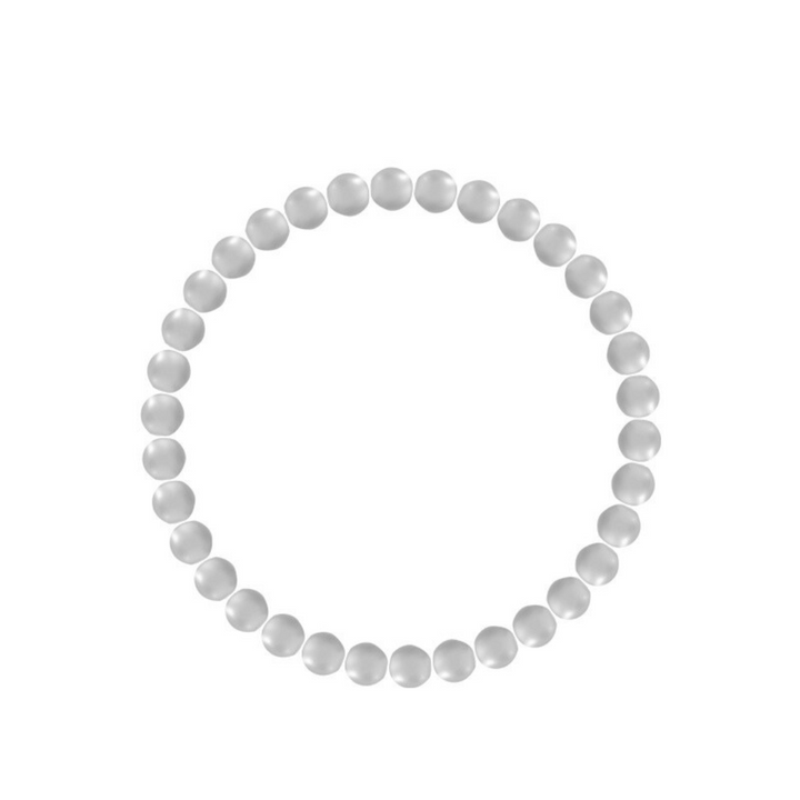 Gold beaded bracelet with smooth lustrous finish