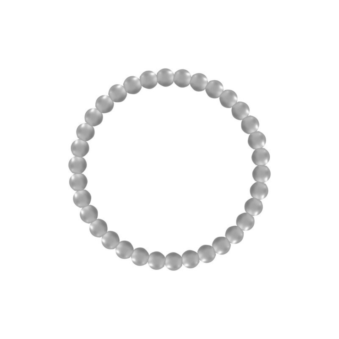 Gold beaded bracelet with smooth lustrous finish