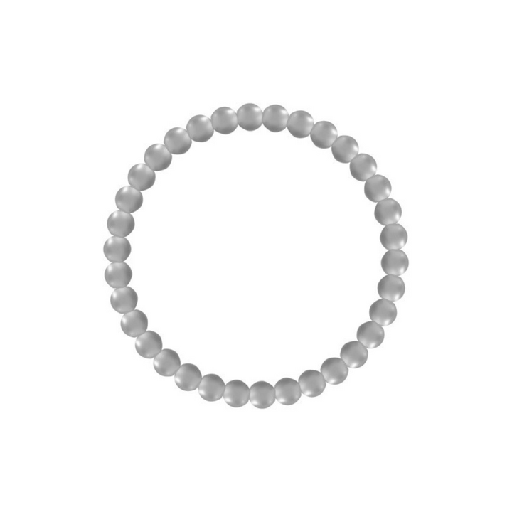 Gold beaded bracelet with smooth lustrous finish