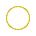 Gold beaded bracelet with smooth lustrous finish