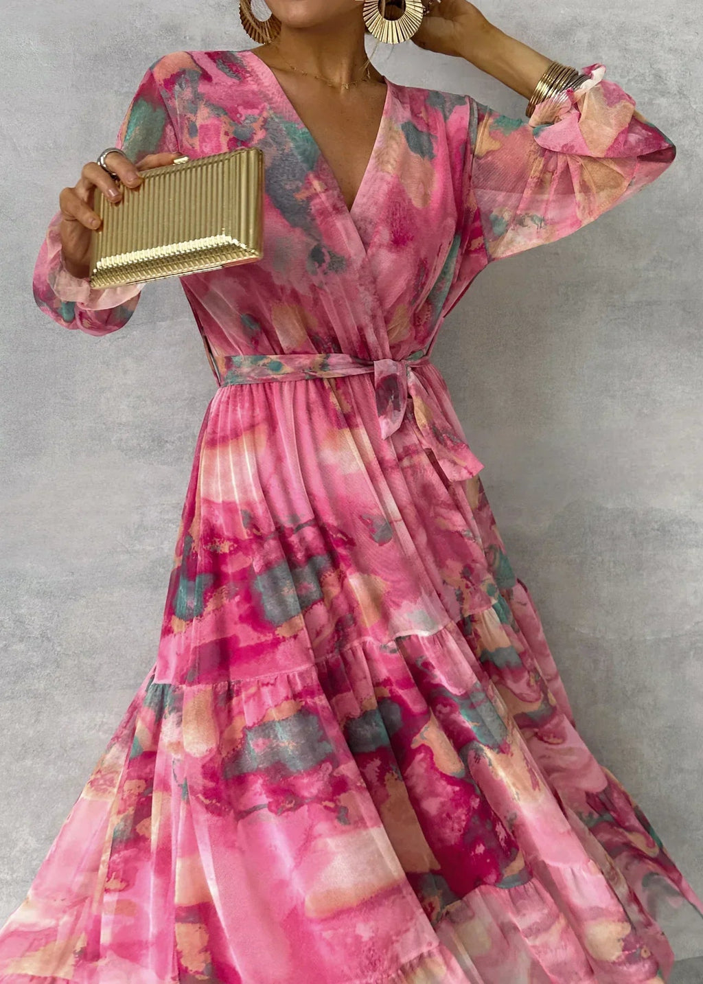 ZARELLE™ | Floral Wrap Dress