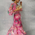 Lieke™ - Wrap Dress with Floral Pattern