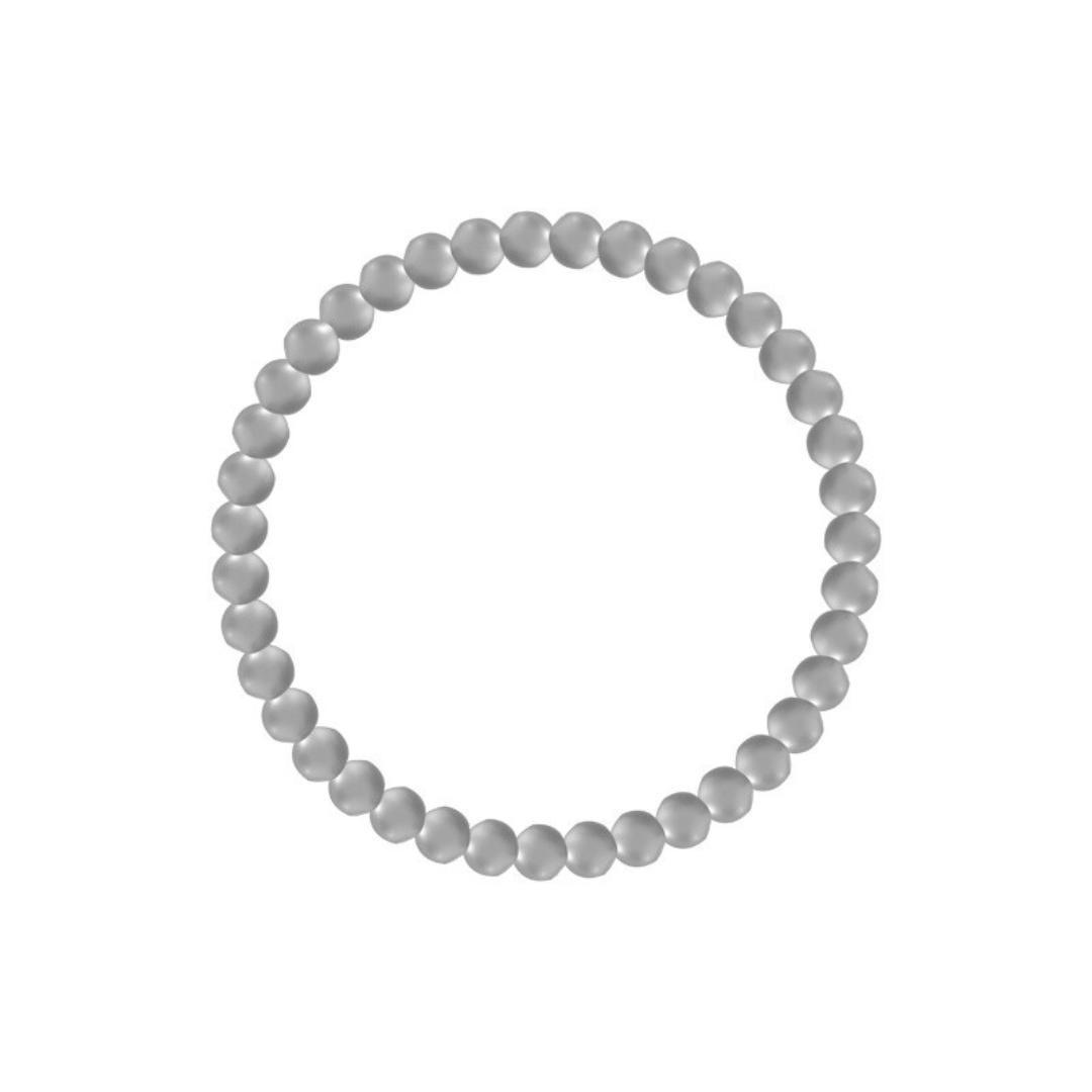 Gold beaded bracelet with smooth lustrous finish