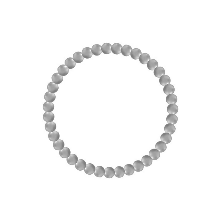 Gold beaded bracelet with smooth lustrous finish