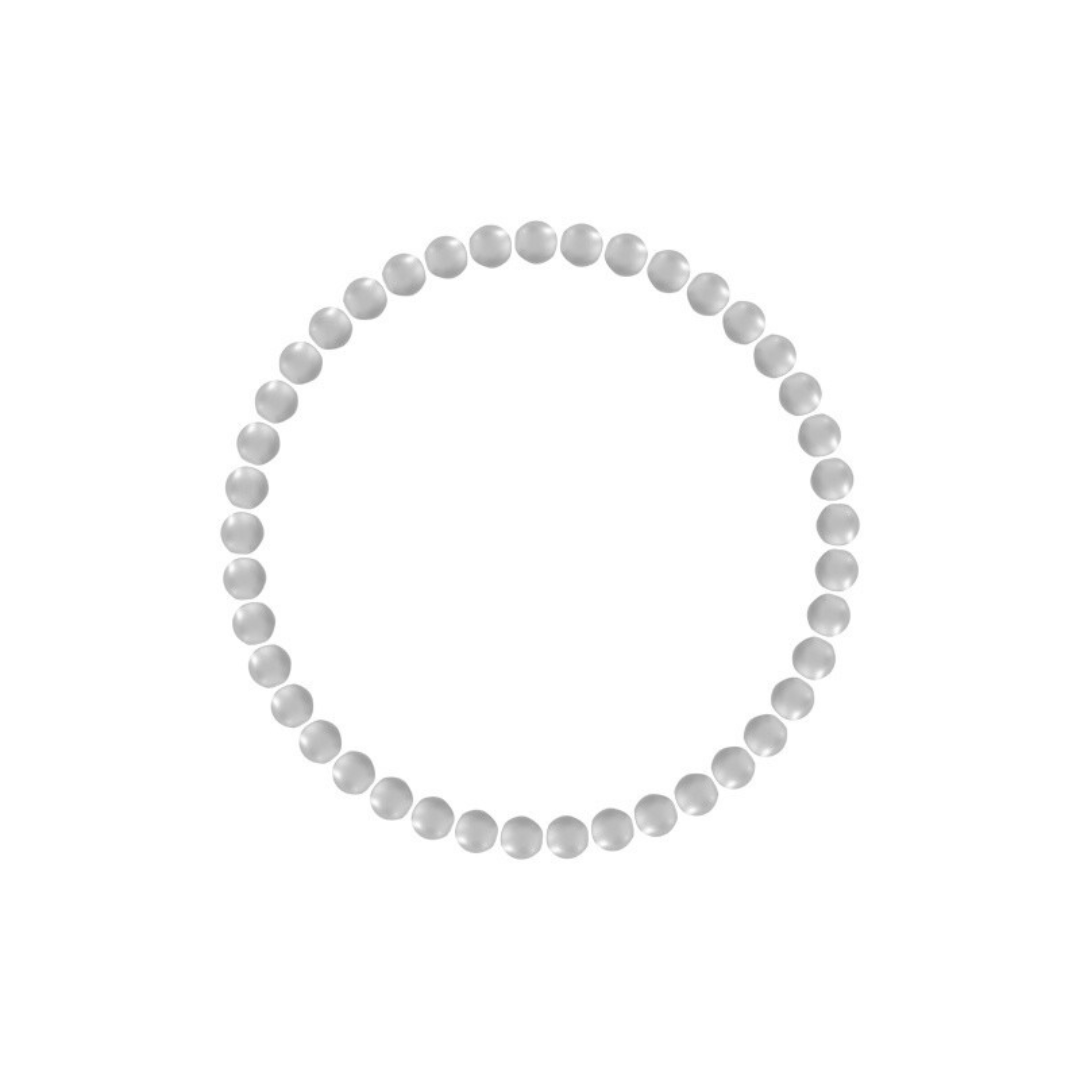 Gold beaded bracelet with smooth lustrous finish