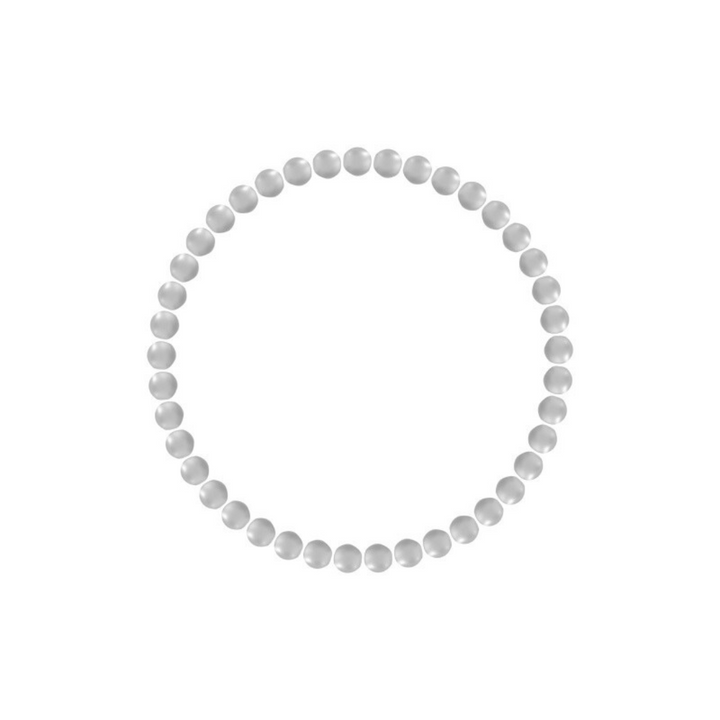 Gold beaded bracelet with smooth lustrous finish