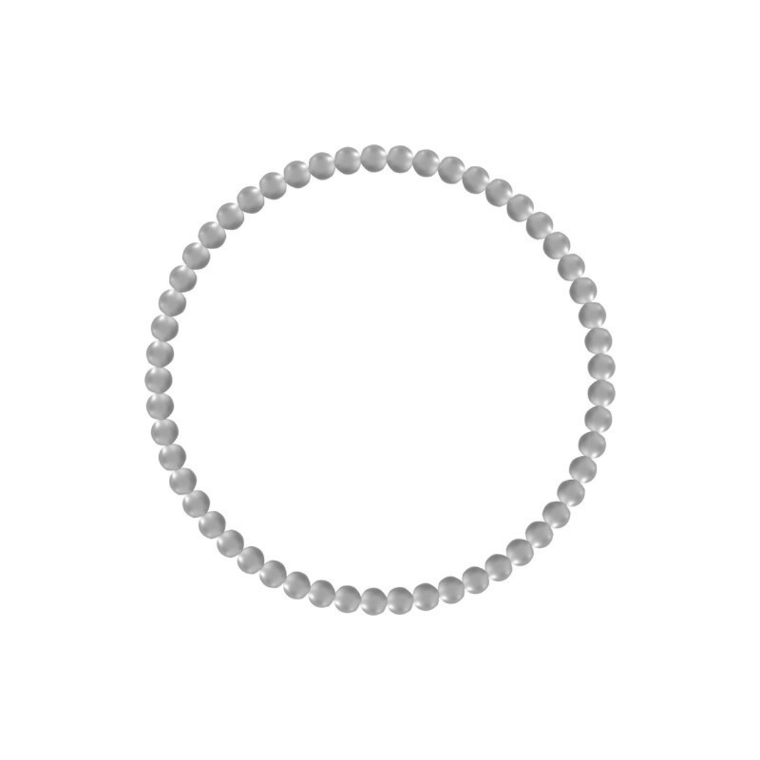 Gold beaded bracelet with smooth lustrous finish