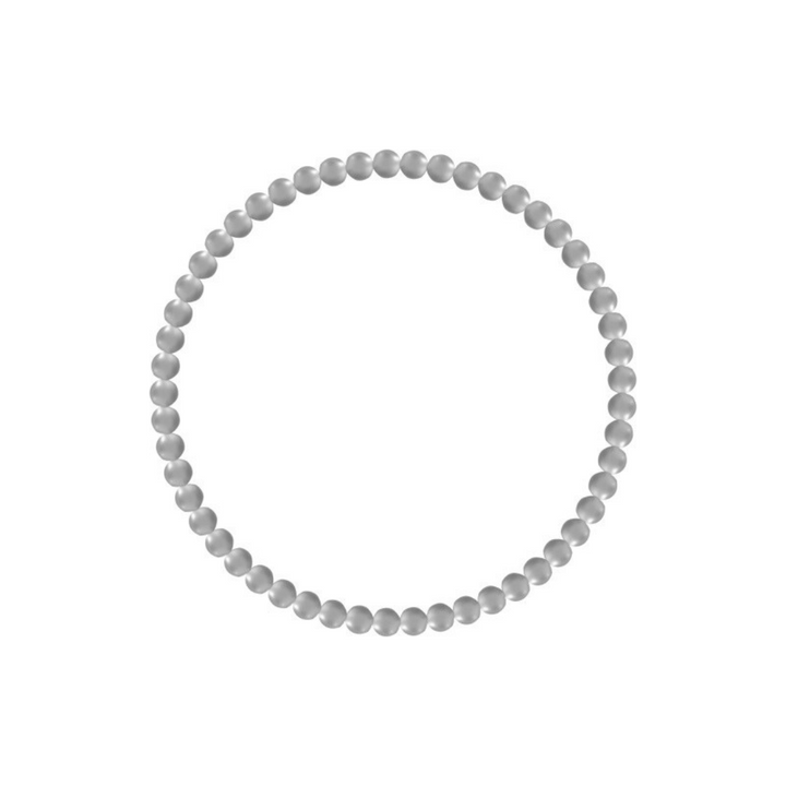 Gold beaded bracelet with smooth lustrous finish