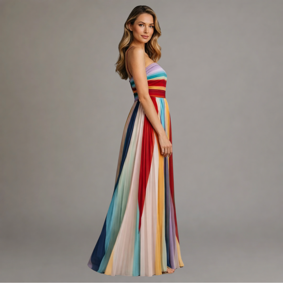 The Spark | Vibrant Maxi Dress in Light Colors