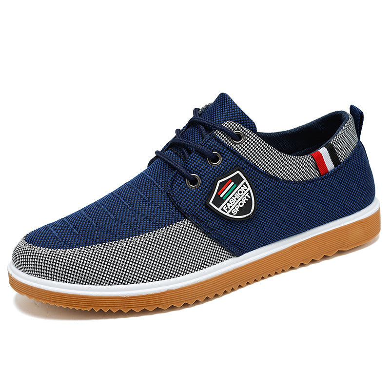 Men's navy premium orthopedic shoes with a sleek upper and cushioned structured sole