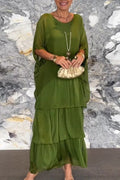 Vivian | Lightweight Dress in Olive Green