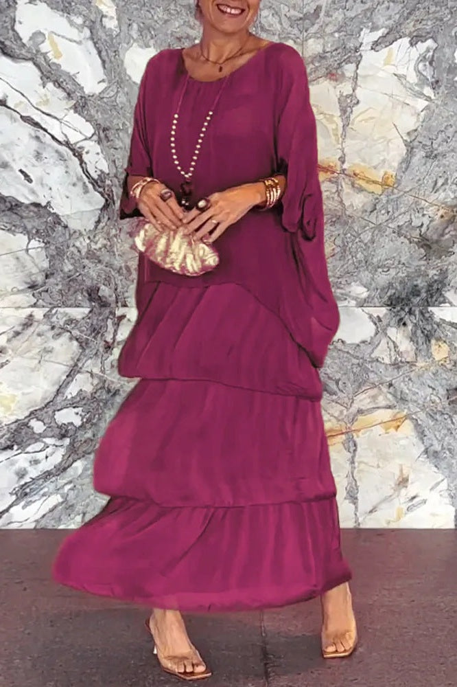 Sophie | Lightweight Dress in Scarlet