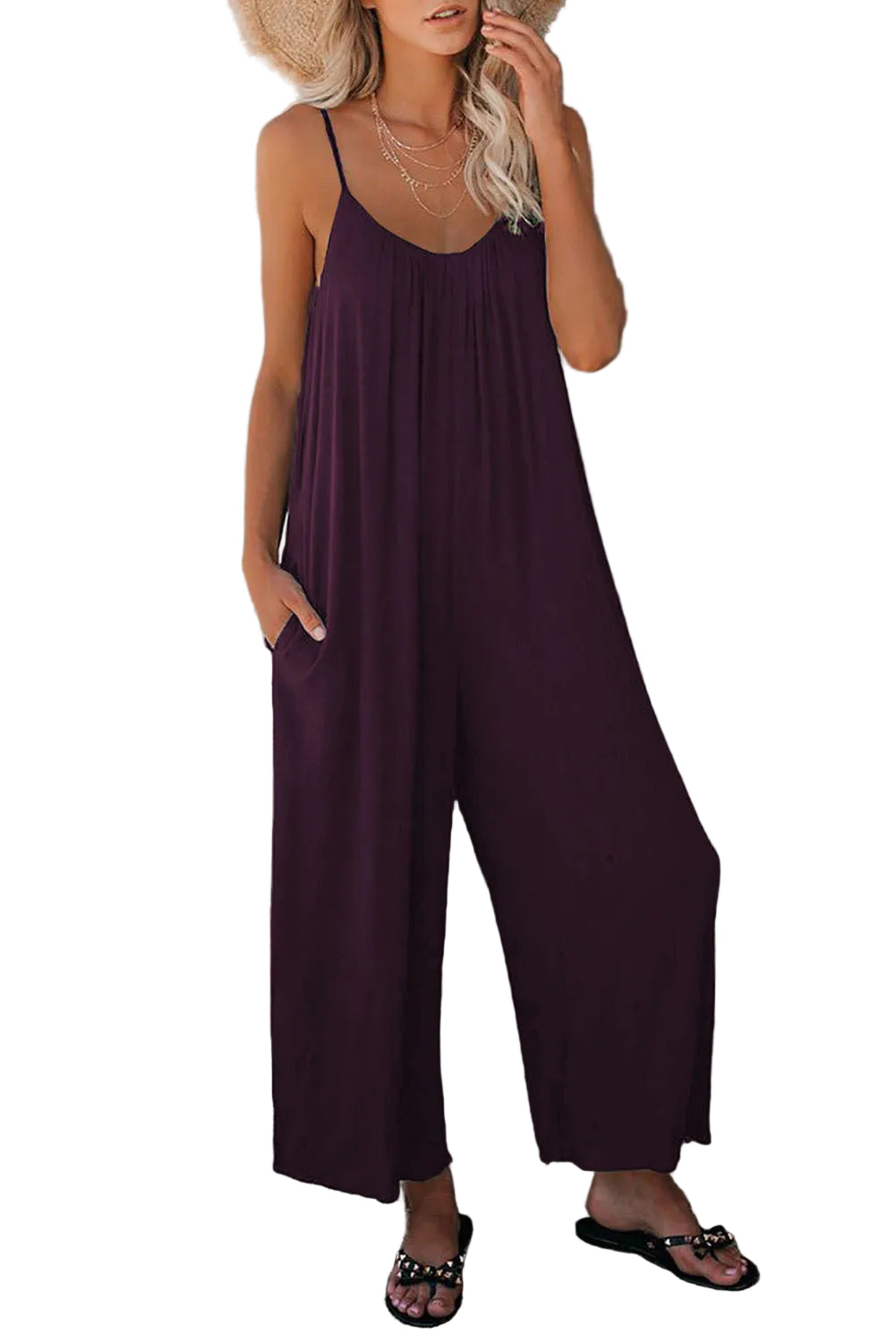 Relaxed wide-fit women's two-piece set in beige, available in a wide range of colours including red, grey, black, purple, navy and burgundy