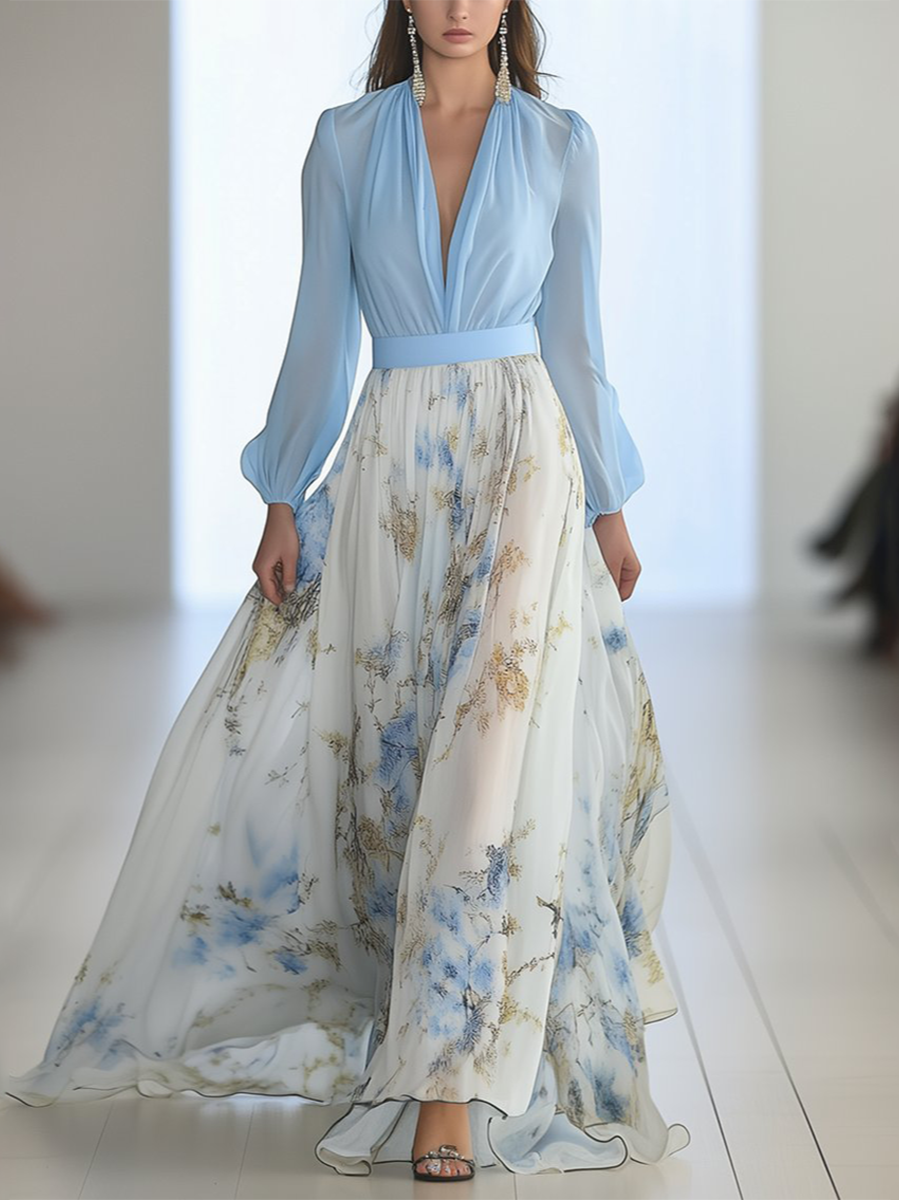AURELIA™ | Floral Print Maxi Dress
