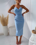 JUNO™ | Flattering Draped Dress