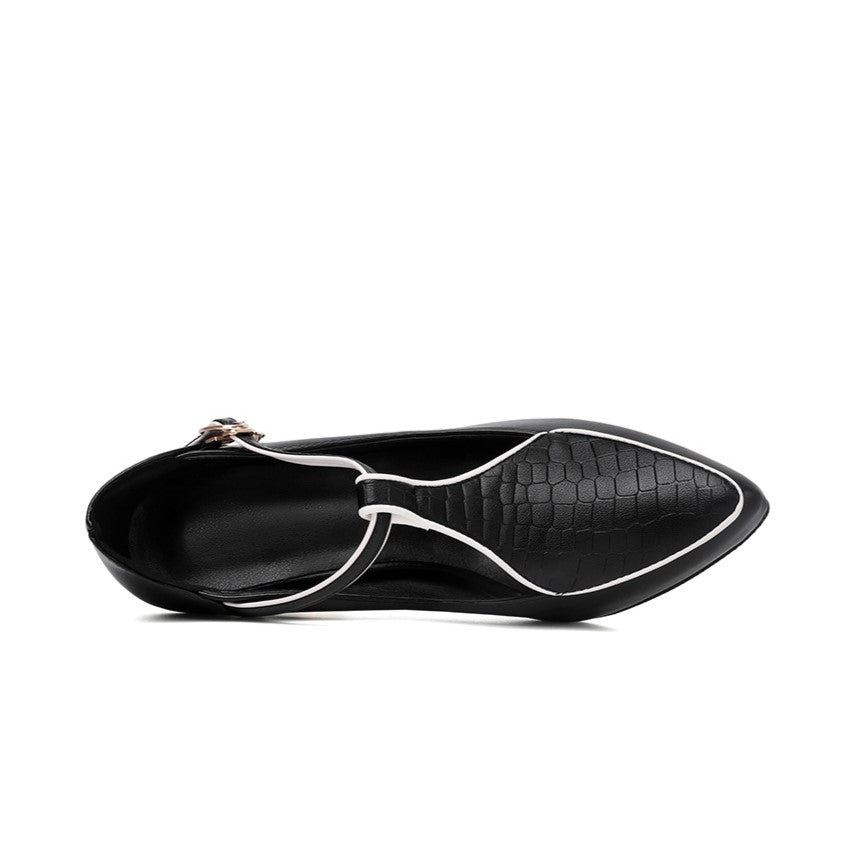 Aurora – T-Bar Jewel Court Shoes