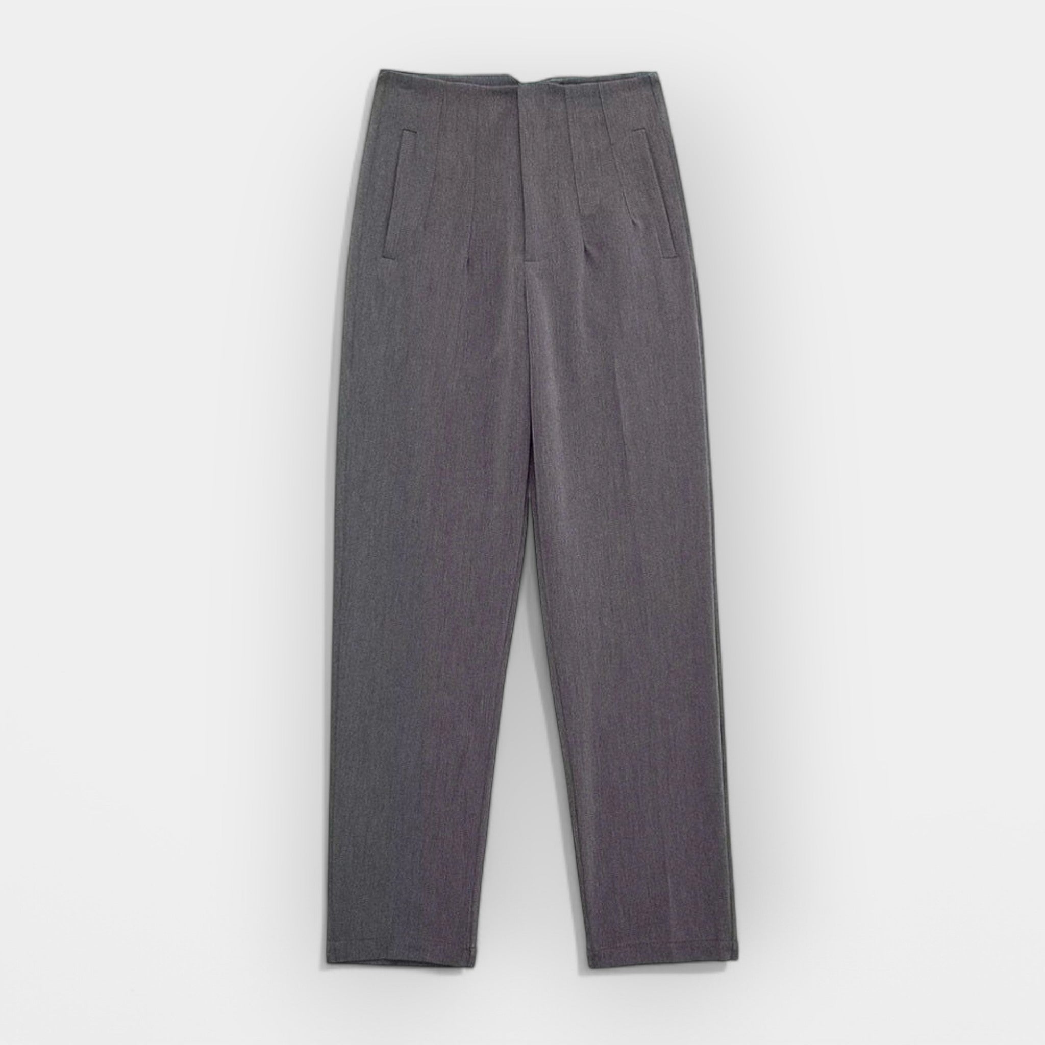 Women's elegant daytime trousers in cream with a smooth, fluid silhouette