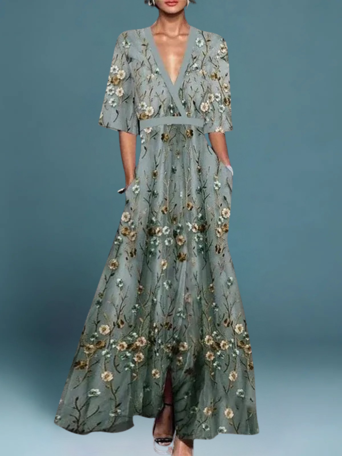Roos™ - Classic Floral Dress