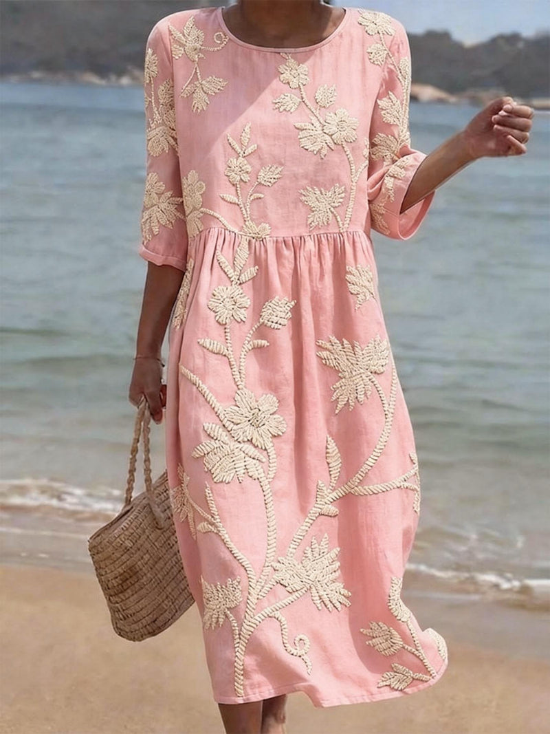 CALIRA | Casual Floral Print Dress