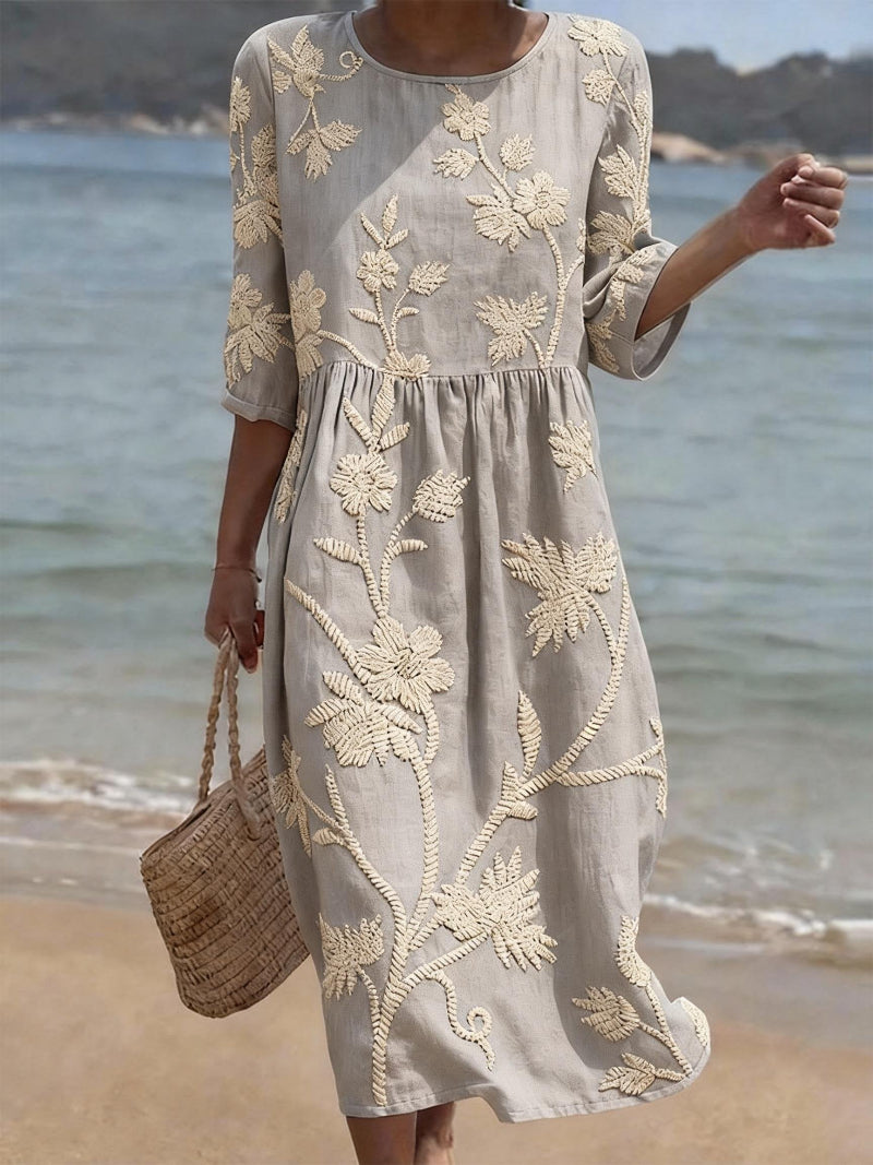 SELORA | Casual Floral Print Dress