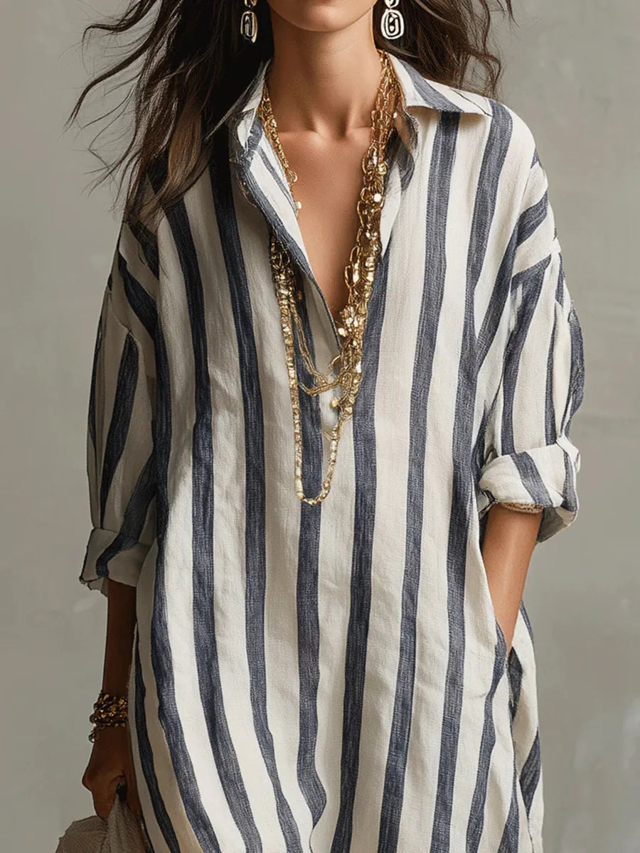 Pepa™ | European Long Shirt Dress