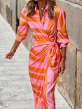 ELVINA™ | Printed Wrap Dress