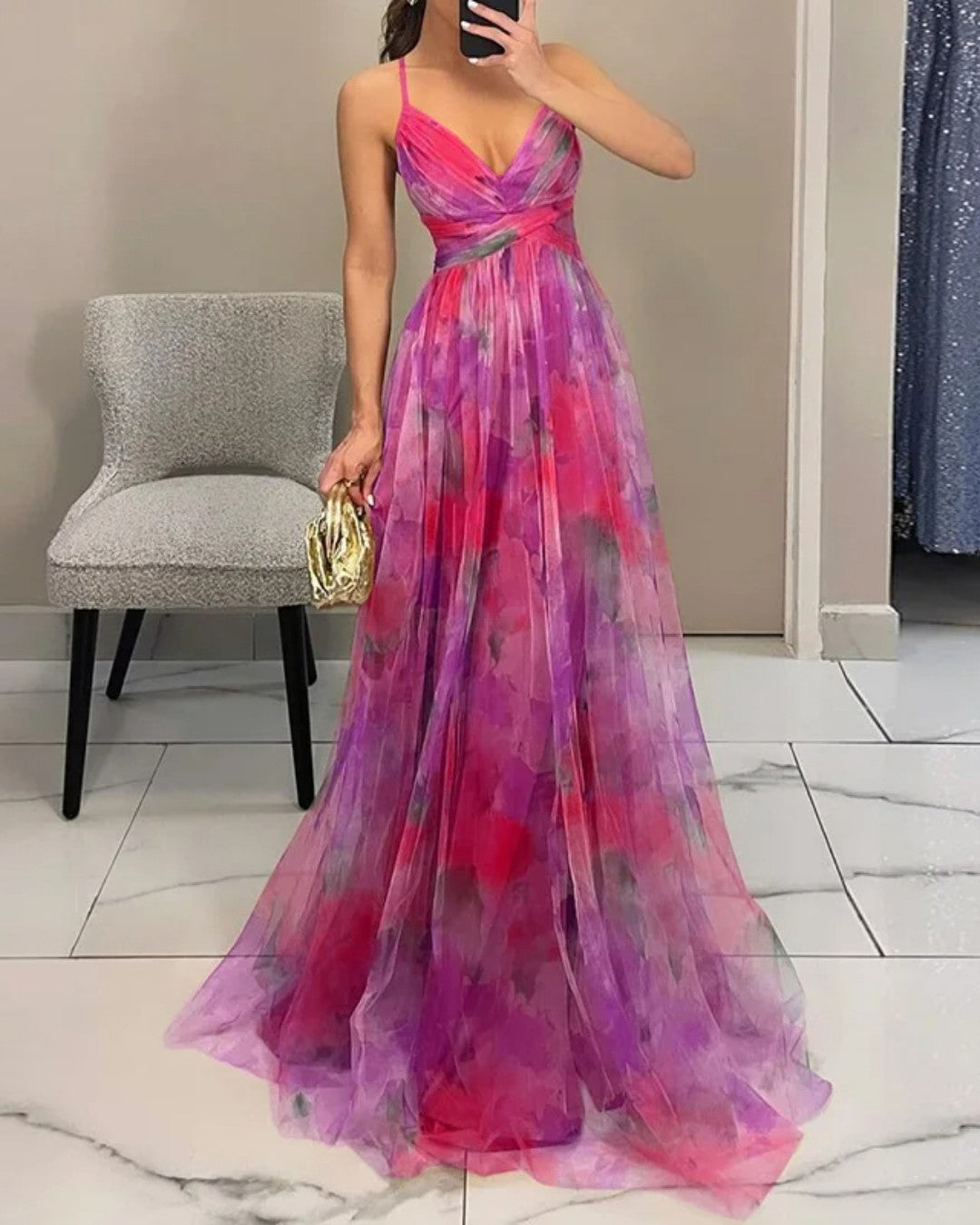 La Scintilla | Floral Elegance Maxi Dress