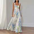 ORIAH™ | Floral A-Line Maxi Dress
