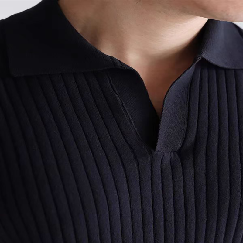 Men's white classic polo shirt with a clean collar and well-balanced silhouette