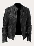 Men's signature smart jacket in black, white and khaki green with a clean, structured silhouette