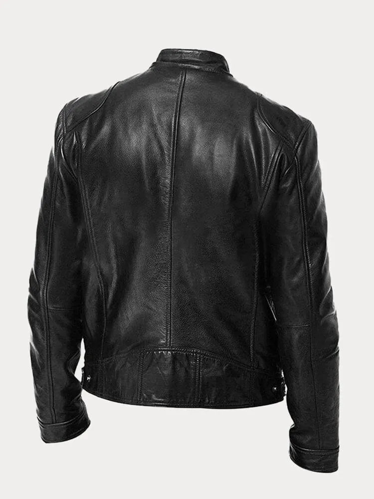 Men's signature smart jacket in black, white and khaki green with a clean, structured silhouette