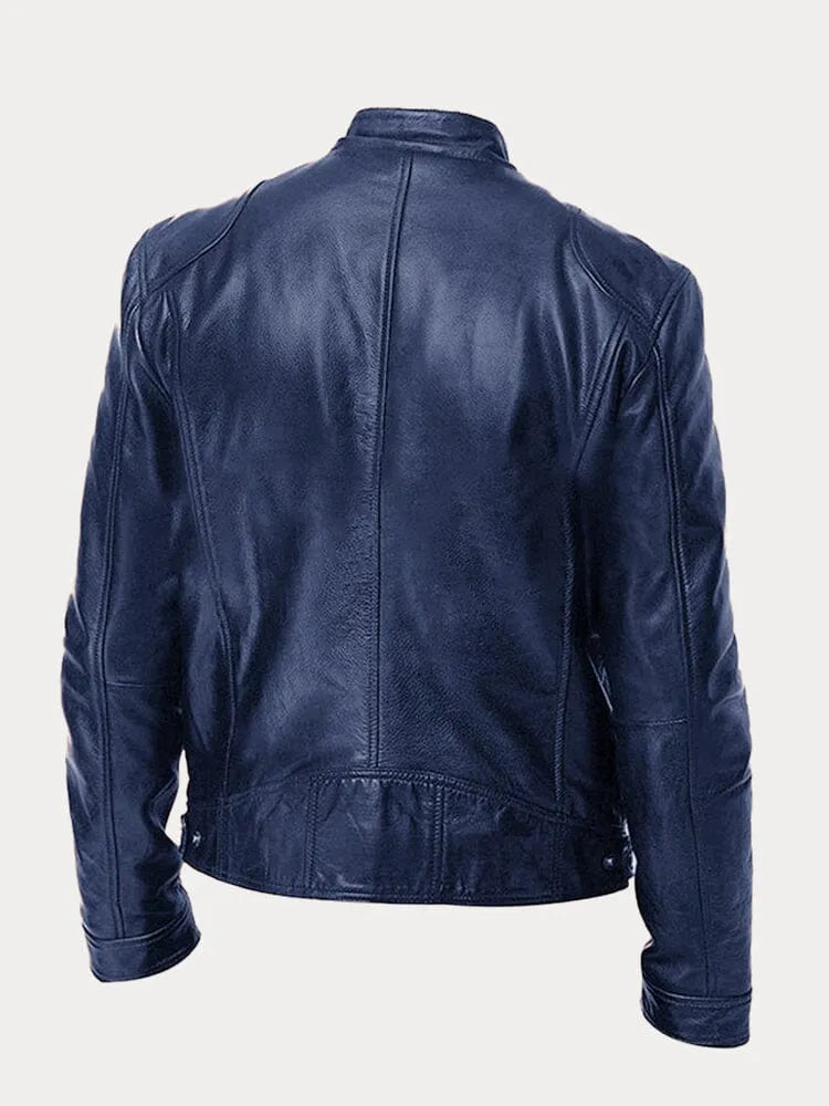 Men's signature smart jacket in black, white and khaki green with a clean, structured silhouette