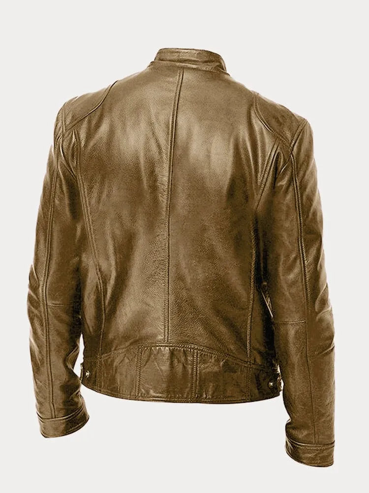 Men's signature smart jacket in black, white and khaki green with a clean, structured silhouette