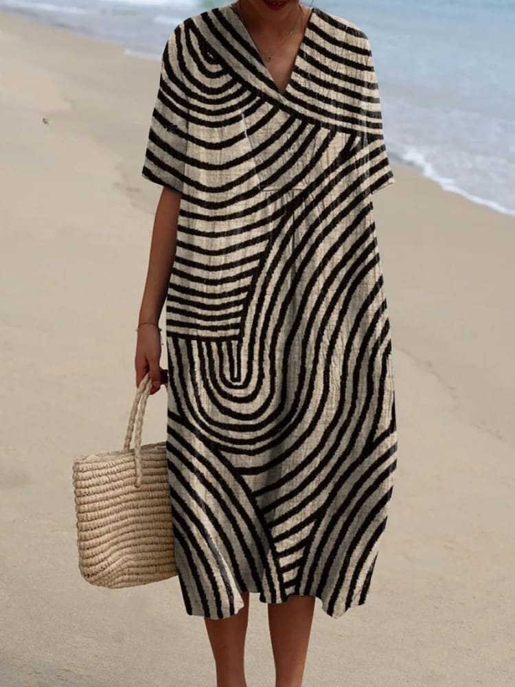 Megan | Printed Dress for a Summer Breeze