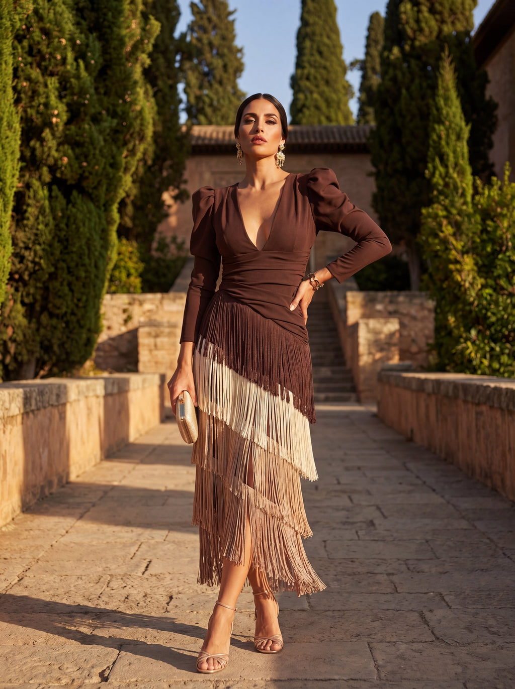 Fringed Round Dress