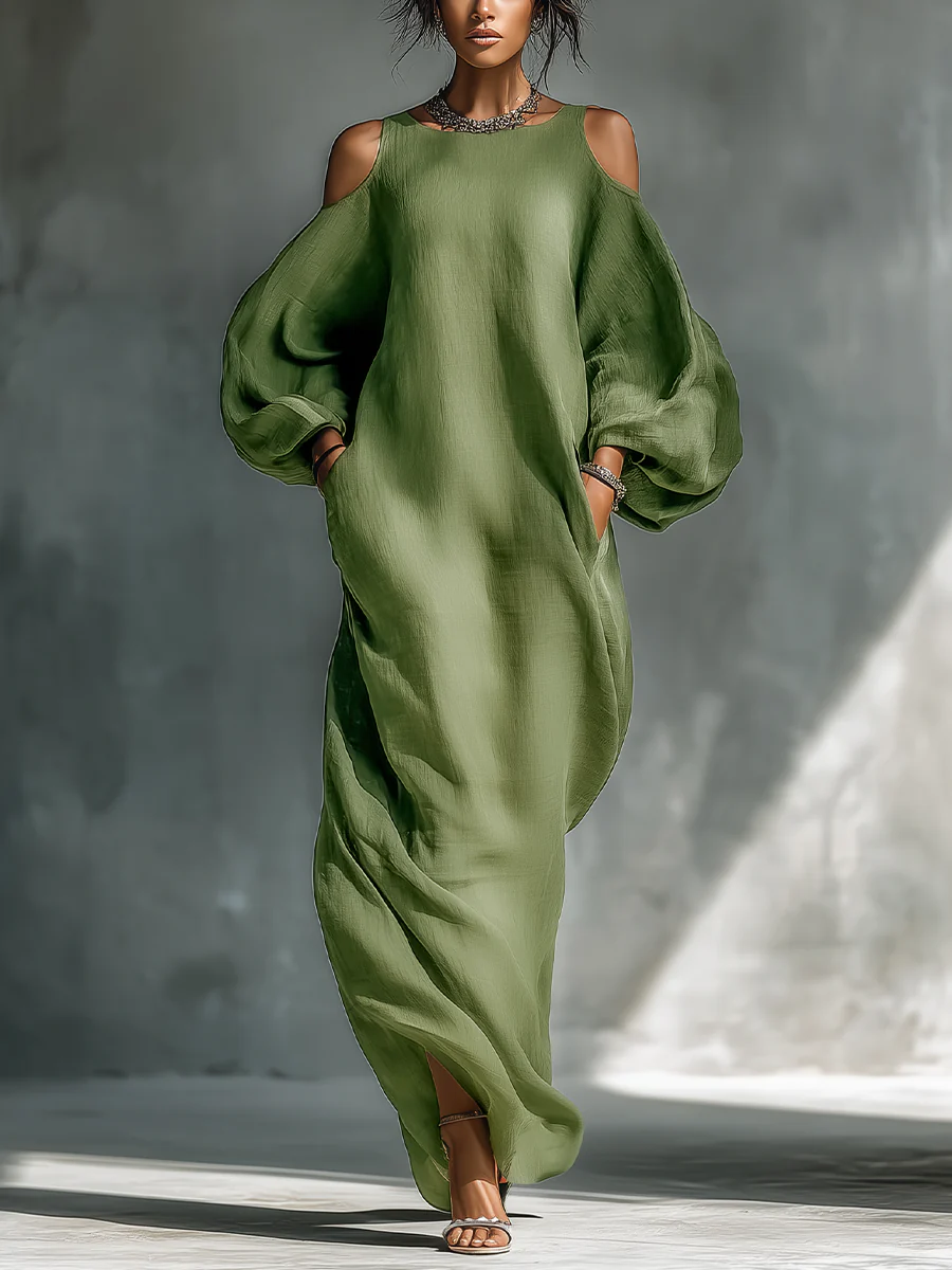 Susana | European Dress with Off-Shoulder Design