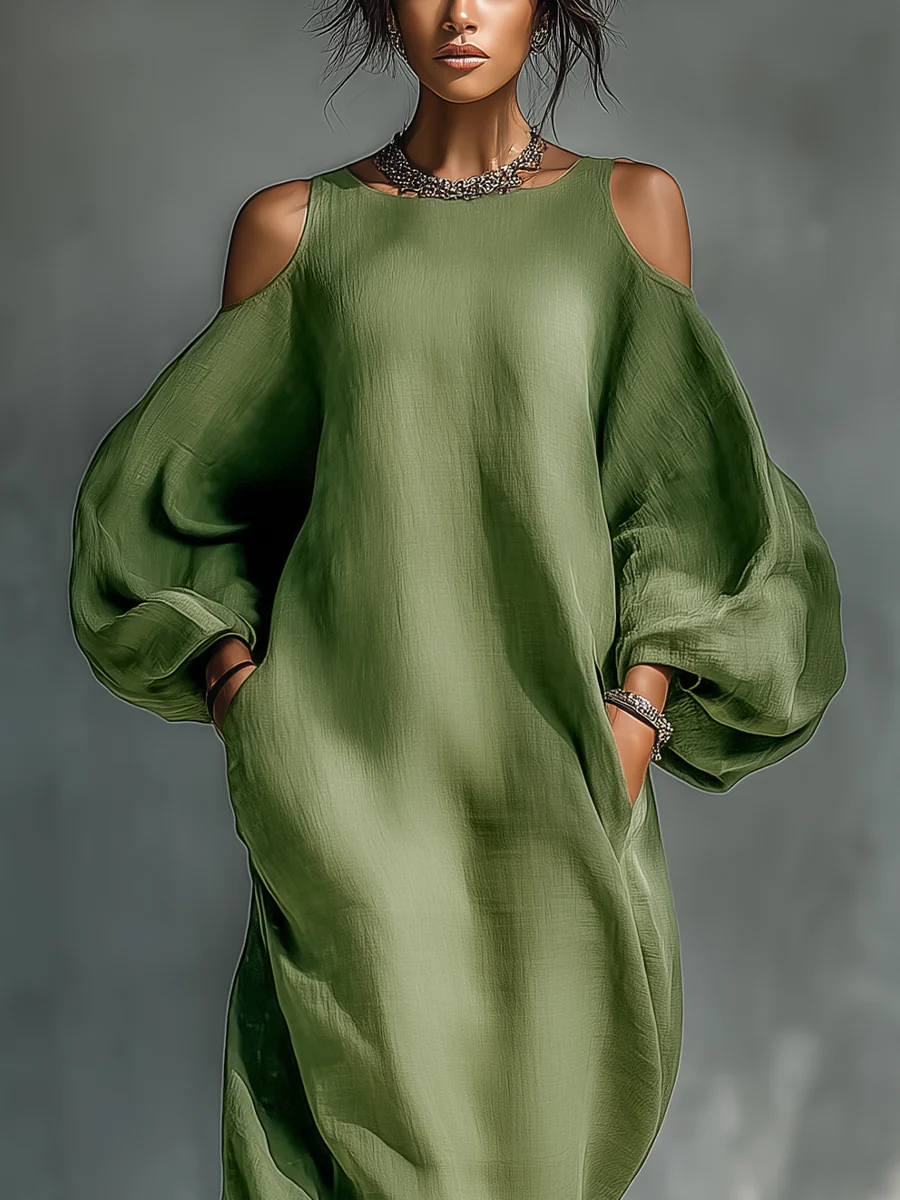 Susana | European Dress with Off-Shoulder Design