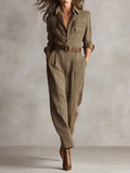 Anna™ - Checked Elegant Jumpsuit